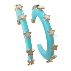 Smith & Co. Starlight Jewel Large Hoop Earrings